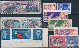 1963-1965 Space exploration motive 7 diff sets + 1 block + 2 stamps 1963-1965 Űrkutatás motívum 7 kl...