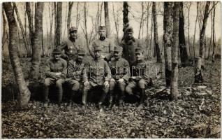 1917 A 34. gyalogezred tisztikara / WWI Austro-Hungarian K.u.K. 34th infantry regiment officers group photo