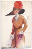 5 db RÉGI képeslap; Budapest, Meran, Ostend, hölgy, Árpád vezér / 5 pre-1916 postcards; Budapest, Me...