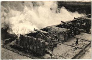 K.u.K. Festungs-Artillerie / Osztrák-magyar erőd tüzérségi ágyúk katonákkal / Austro-Hungarian fortification artillery cannons with soldiers. Kapper, Trento. Nr. 269.