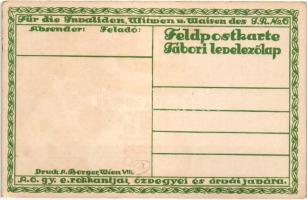 1916 Cebrow, Juni /  6. gyalogezred rokkantjai, özvegyei és árvái javára / WWI K.u.K. military chari...