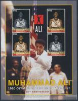 Muhammad Ali 1960-as olimpiai győzelmének 50. évfordulója kisívpár, 50th Anniversary of Muhammad Ali's Olympic victory 1960 mini sheet pair minisheet-pair
