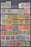 Magyar okmánybélyeg gyűjtemény az 1800-as évek végétől, 460 db nagyrészt különböző, közte kivágások ...