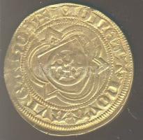Német Államok/Mainz/Érsekség Aranyforint Au 3,41g III. Konrad (1419-1434) Fr.1621 T:3