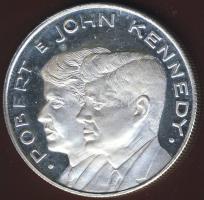 USA "Robert és John Kennedy" Ag emlékérem 13,92g T:1