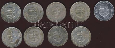 1947. 5Ft Ag "Kossuth" (9x) T:2,2/3