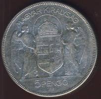 1930. 5P Ag "Horthy jobbra" T:3