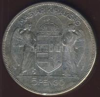 1930. 5P Ag "Horthy jobbra" T:3