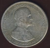 1930. 5P Ag "Horthy jobbra" T:3