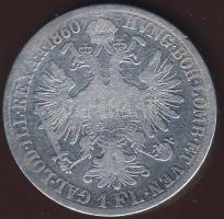Ausztria 1860A 1Fl Ag T:3/4+