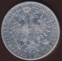 Ausztria 1861A 1Fl Ag T:3