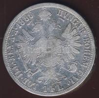 Ausztria 1886. 1Fl Ag T:3/3-