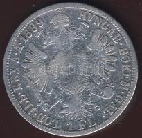 Ausztria 1889. 1Fl Ag T:3/3-