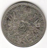 Österreich, 1870, 20 Kreuzer, Silber, J.340, Erh.:vz / kiváló