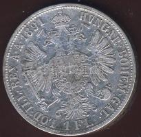 Ausztria 1891. 1Fl Ag T:2-
