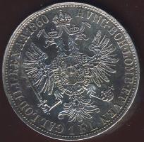 Ausztria/magyar verdejel 1860E 1Fl Ag T:2/2+