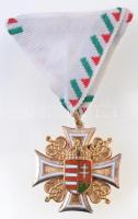 1996. A Tiszti Szolgálati Jel II. fokozata tűzzománcozott, aranyozott, ezüstözött tombak kitüntetés mellszalago T:1- NMK 795.