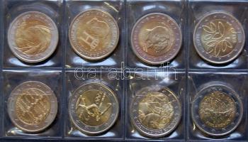 Nagy Euro-gyűjtemény, 176klf db, benne emlékérmek, sok jobbal, többek között Finnország, San Marino,...