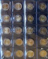 Nagy Euro-gyűjtemény, 176klf db, benne emlékérmek, sok jobbal, többek között Finnország, San Marino,...