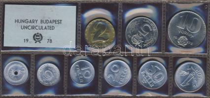 1978. 2f-10Ft 9db klf, forgalmi szettben T:BU