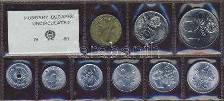 1980. 2f-10Ft 9db klf, forgalmi szettben T:BU