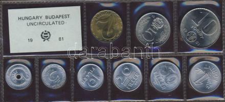 1981. 2f-10Ft 9db klf, forgalmi szettben T:BU