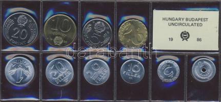 1986. 2f-20Ft 10db klf, forgalmi szettben T:BU