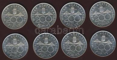 1994. 200Ft Ag (8x) "Deák" T:BU
