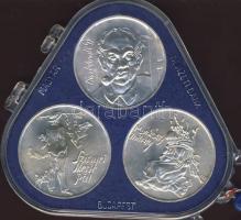 1976. 200Ft Ag 3klf db "Festők I.Derkovits, Szinyei, Munkácsi" sor T:BU Eredeti plombált MNB tokban!