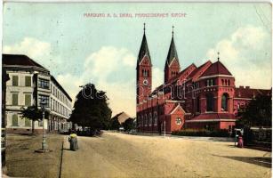 Maribor, Marburg a. Drau; Franziskaner Kirche / street, church (EK)