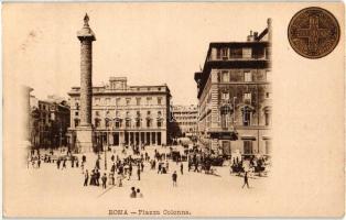 1900 Rome, Roma; Piazza Colonna / square. Comite International de lAnnee Sainte on the background