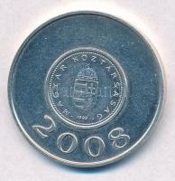 2008. "2003 / 2008" ezüstözött fém emlékérem, mindkét oldalon az 1Ft-os érme hátlapjával (...