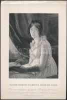 cca 1800 Jean Godefroy: Madame Barbier Walbonne, rézarc és aquatinta, papír, 31,5×20 cm