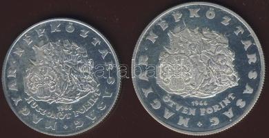 1966. 25Ft Ag + 50Ft Ag "Zrínyi" pár T:P