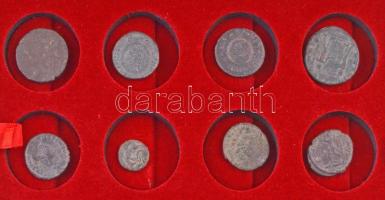 Római Birodalom 8db-os vegyes római rézpénz tétel a Kr. u. III-IV. századból, "S.P.Q.R. Imperiu...