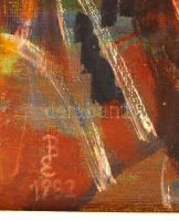 Brankovics Éva (1938-): Erdő részlet. Olaj, vászon, jelzett, keretben, 70×80 cm