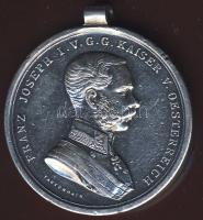 Ausztria 1880 körül Ag emlékérem "Franz-Josef Tapferkeit" T:2/3 ph