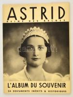 Astrid (de Suede, 1905-1935) Reine des Belges, L'Album du Souvenir, felnagyított, feliratozott fotónyomatok