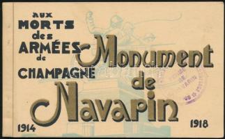 1914-1918 Monument de Navarin aux Morts des Armées de Champagne - postcard booklet with 12 postcard of WWI French military monuments