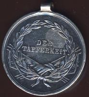 Ausztria 1880 körül Ag emlékérem "Franz-Josef Tapferkeit" T:2/3 ph