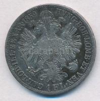 Ausztria 1859A 1Fl Ag "Ferenc József" T:2-,3 Austria 1859A 1 Florin Ag "Franz Joseph&...