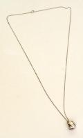 Ezüst (Ag.) nyaklánc függővel, jelzett, 76,5 cm, nettó 7,3 g