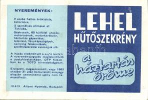 1963. Olimpiai sorsjegy "Tokio" T:I-