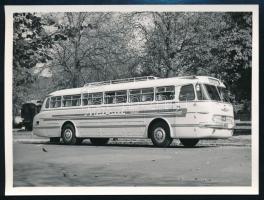 cca 1940-1960 MÁVAUT autóbuszok, az egyik Rahó (Rachov / Rachiw) felé közlekedő busz, 23 db utólagos...