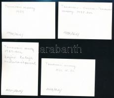 1928-1933 Temesvár-Orsova, Motorversenyek, 4 db hátoldalon feliratozott fotók, utólagos előhívás, 6,...