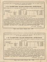 1949. "Lottó" fél sorsjegy a "XI. Újjáépítési Állami Sorsjátékra" függőleges pár...