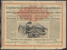 1904. "Erzsébet királyné Sanatorium" sorsjegykölcsön 5K-ról