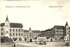 Budapest VI. Kölcsey gimnázium, automobil. Munkácsy utca 26. (EK)