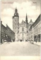 6 db RÉGI képeslap; 3 Kassa, autós városképek / 6 pre-1945 postcards, 3 Kosice, 3 automobiles