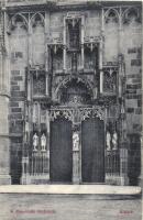 6 db RÉGI képeslap; 3 Kassa, autós városképek / 6 pre-1945 postcards, 3 Kosice, 3 automobiles